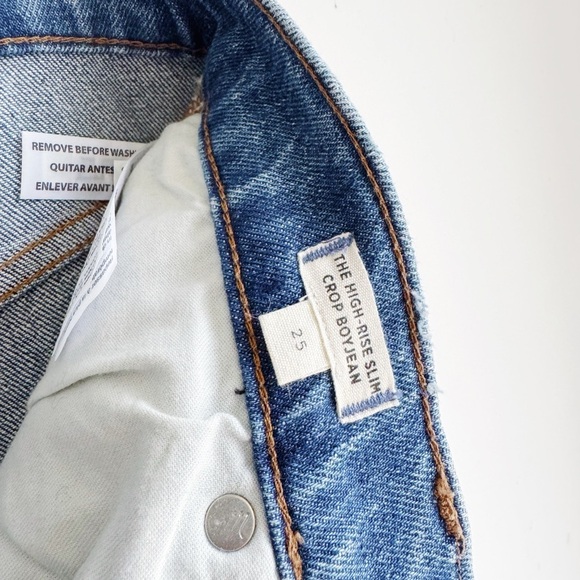 MADEWELL The High-Rise Slim Boyjean in Lavern Wash 25 - Picture 9 of 10